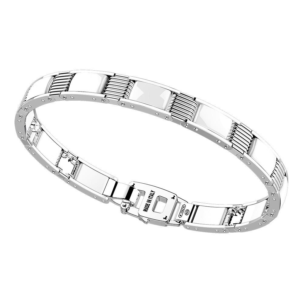Zancan Bracciale Zancan in argento e ceramica Vendita Calda