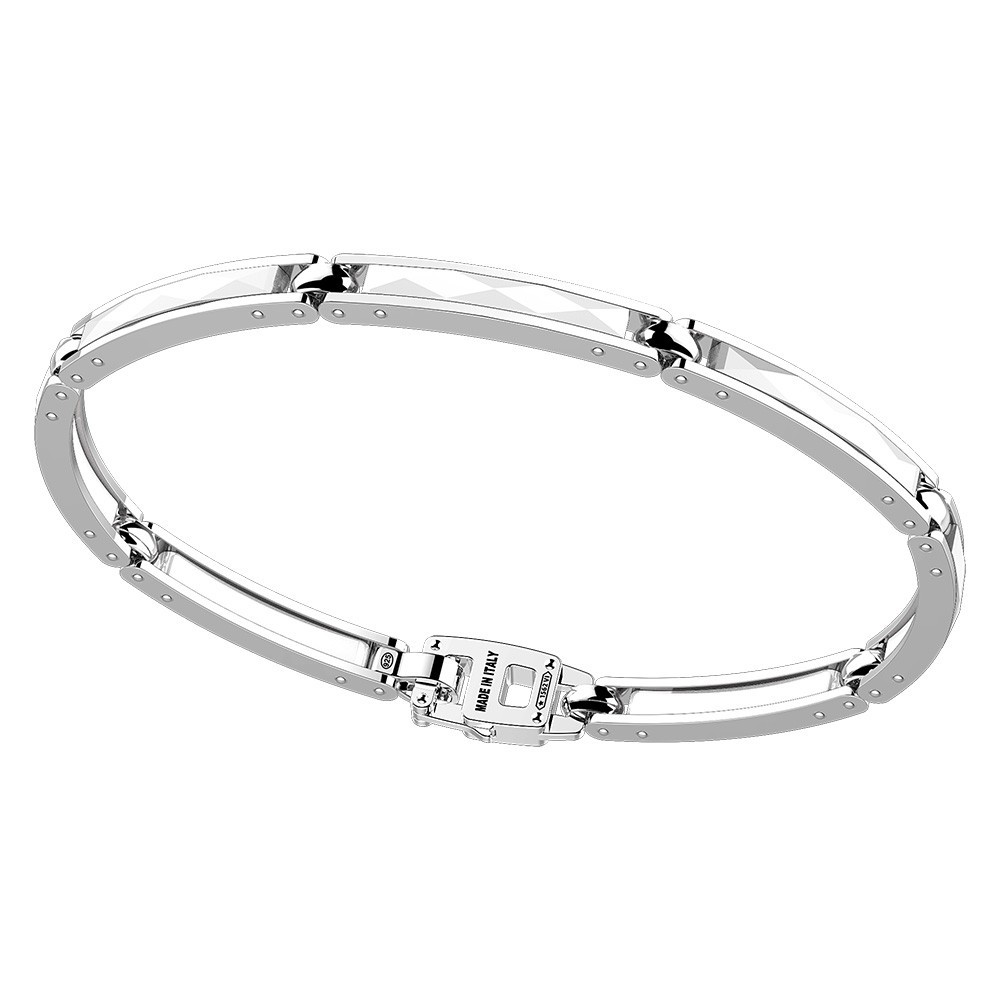 Zancan Bracciale Zancan in argento e ceramica Saldi Di Fabbrica