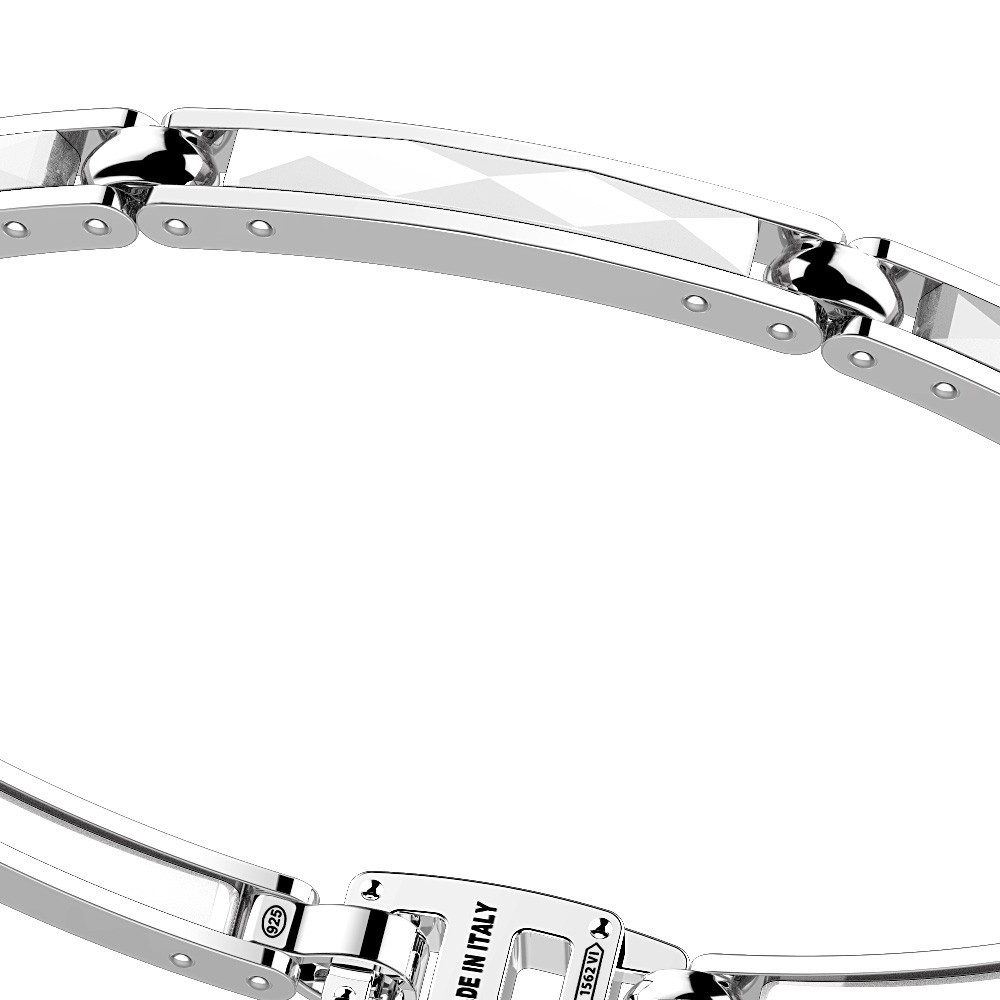 Zancan Bracciale Zancan in argento e ceramica Saldi Di Fabbrica