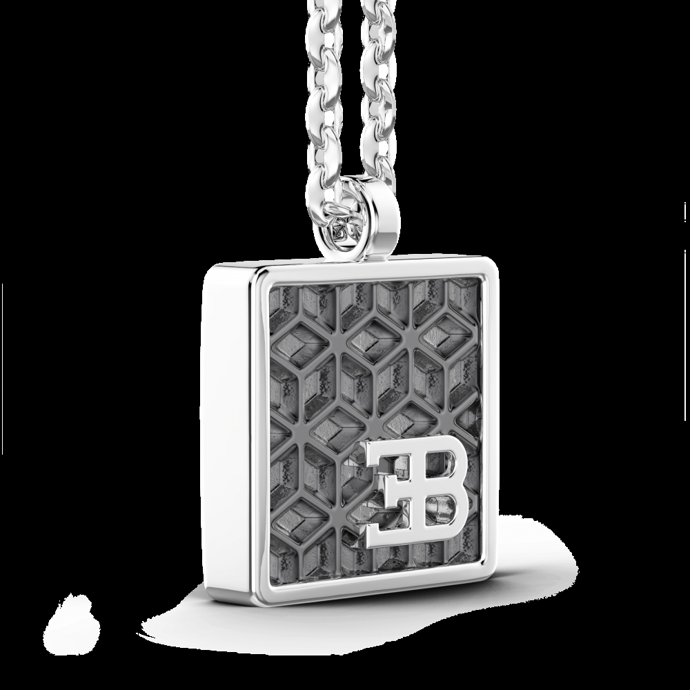 Zancan Collana Bugatti con targa in argento In Linea