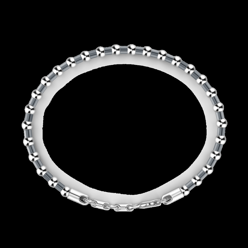 Zancan Bracciale Zancan morbido in argento a sfere Shopping Online