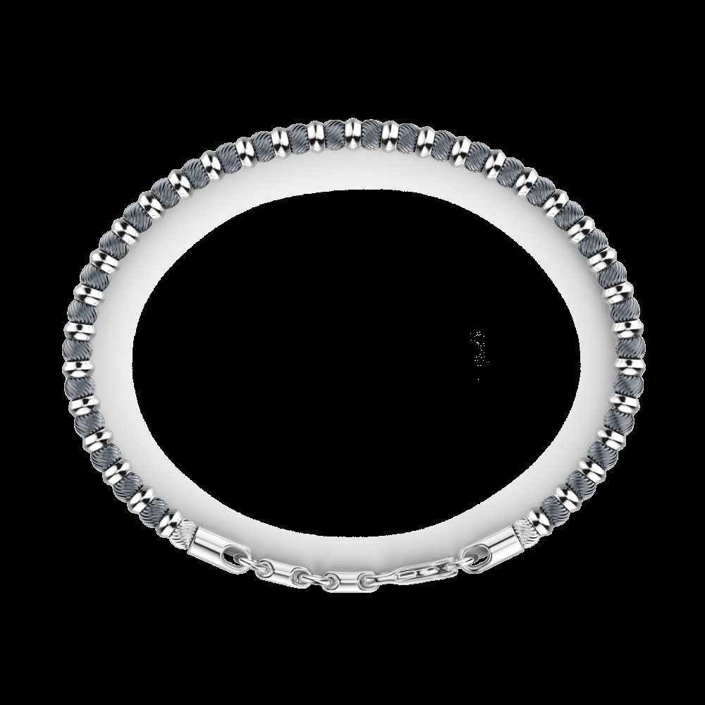 Zancan Bracciale Zancan morbido in argento a sfere Sottocosto