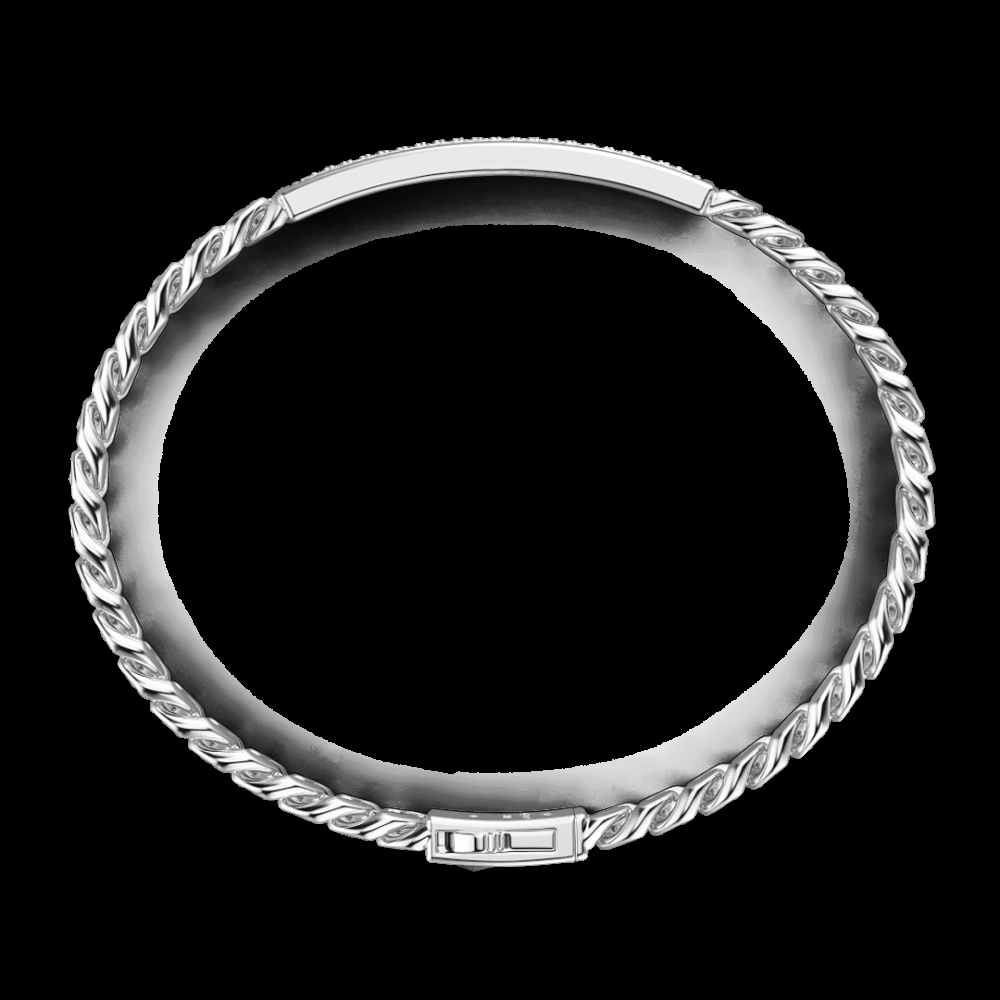 Zancan Bracciale grumetta Zancan in argento con pietre nere I Più Venduti