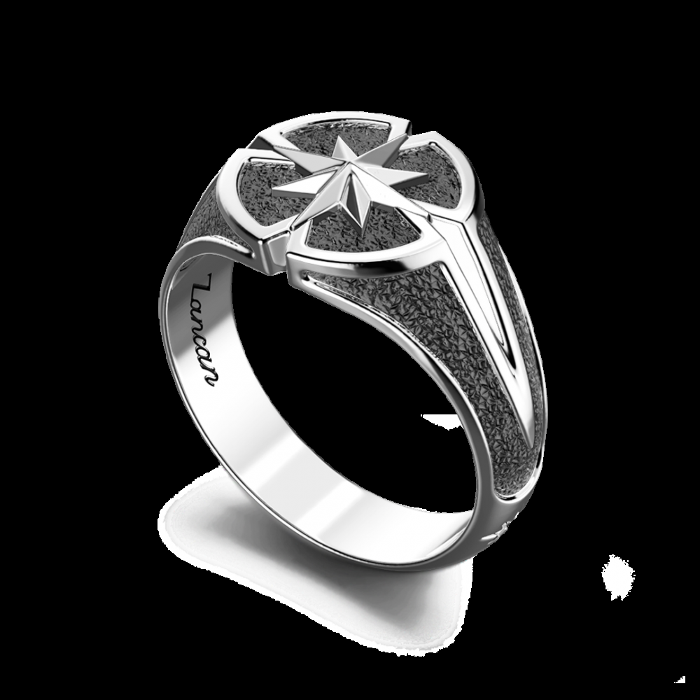 Zancan Anello Zancan in argento con rosa dei venti Moda