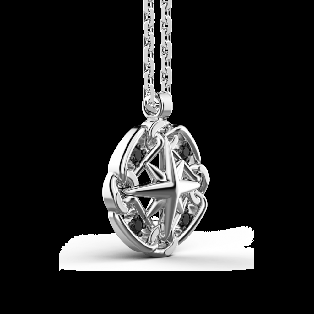 Zancan Collana Zancan in argento con pendente a rosa dei venti Soddisfazione Garantita