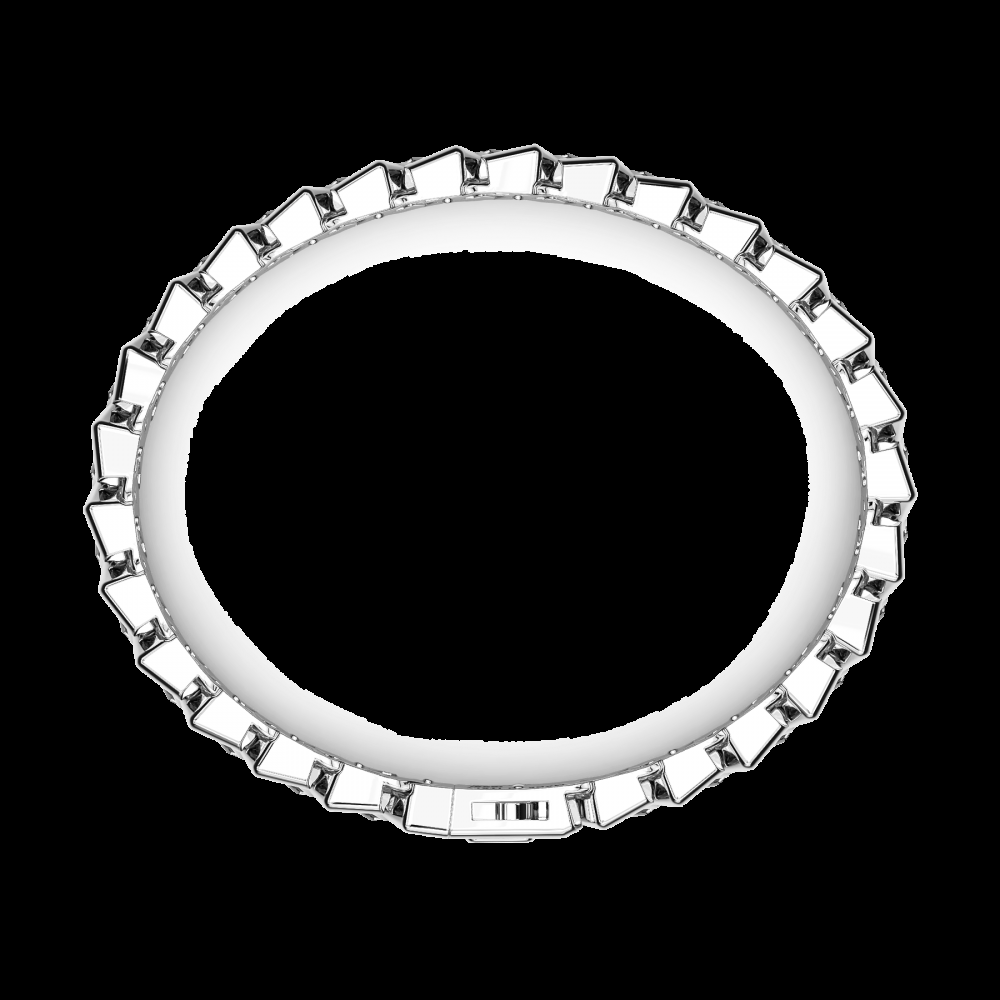 Zancan Bracciale Zancan solo maglia in argento con pietre Vendita Calda