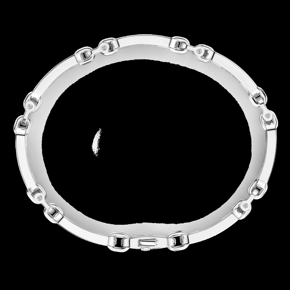 Zancan Bracciale Zancan in argento con targa e pietre nere Vendita Economica