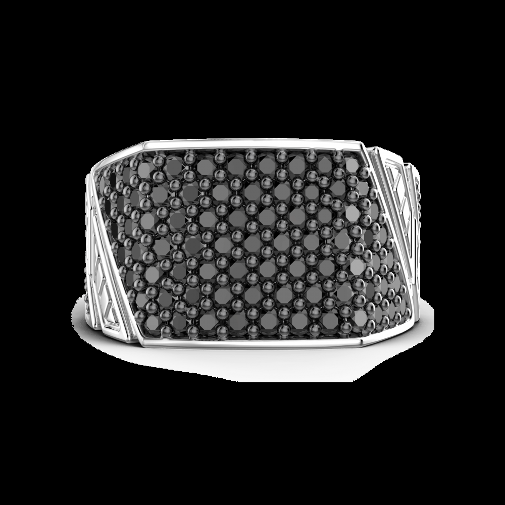 Zancan Anello chevalier Zancan in argento con pietre In Saldo