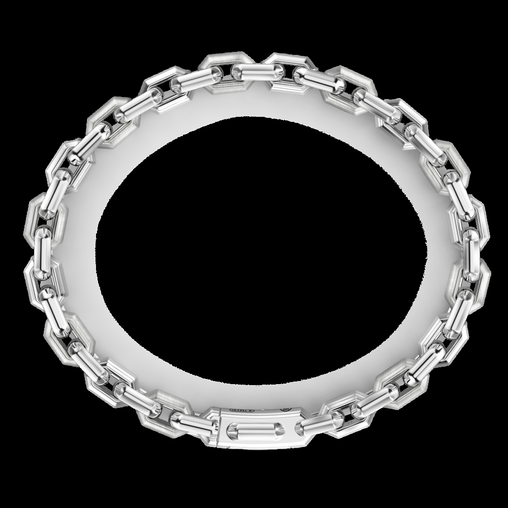 Zancan Bracciale solo maglia Zancan in argento con pietre nere Italia