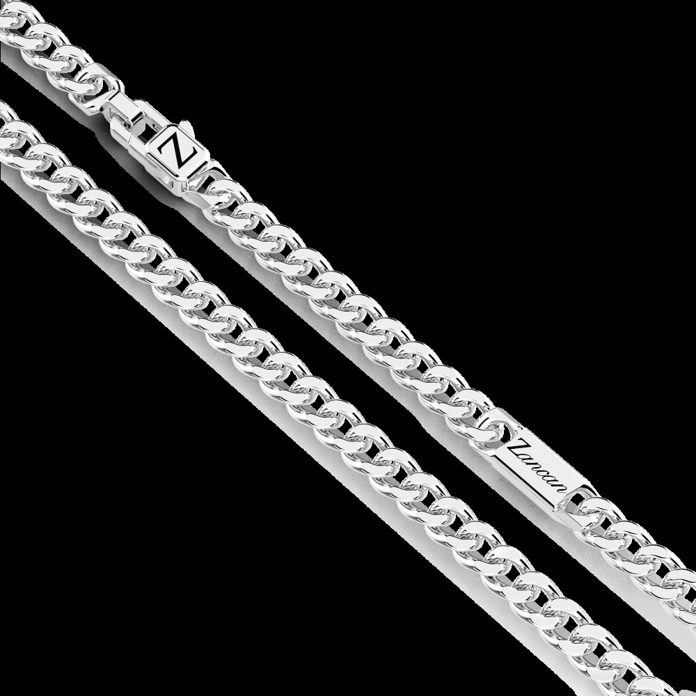 Zancan Collana Zancan in argento con pendente a targa e pietre In Linea