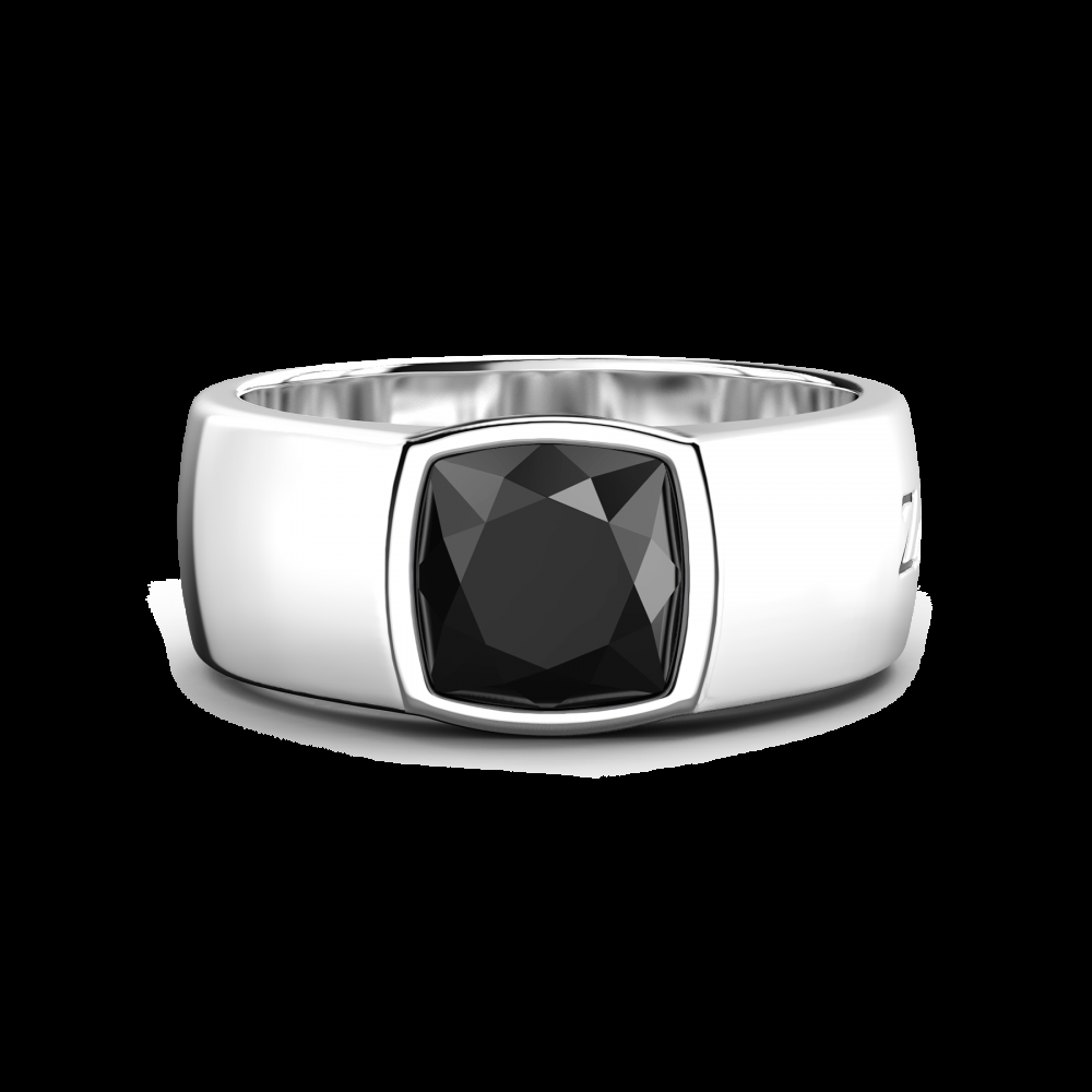 Zancan Anello in argento con pietra onice Pezzi Unici