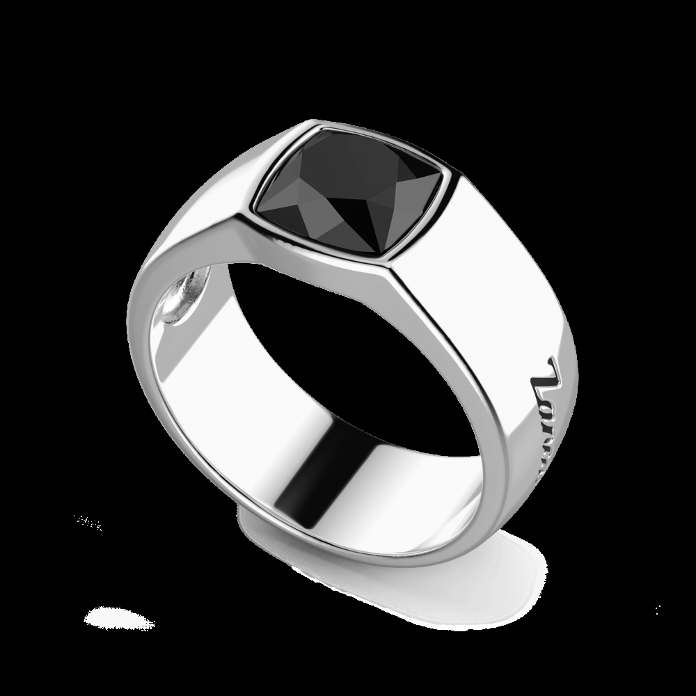 Zancan Anello in argento con pietra onice Pezzi Unici