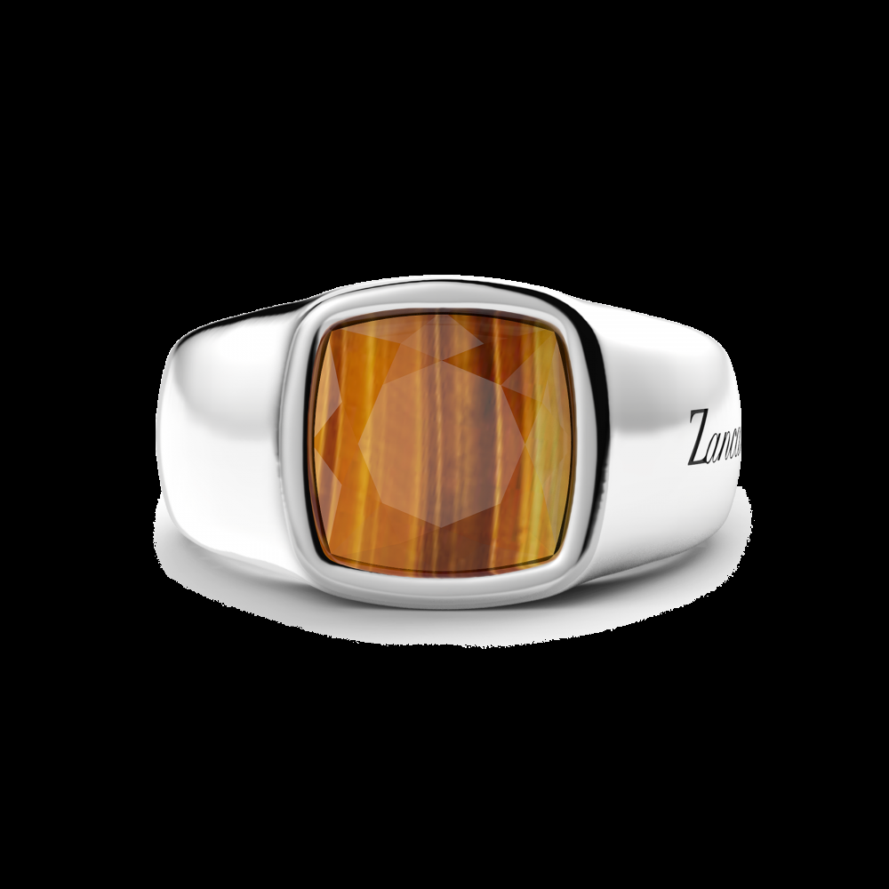 Zancan Anello in argento con occhio di tigre Shopping Online