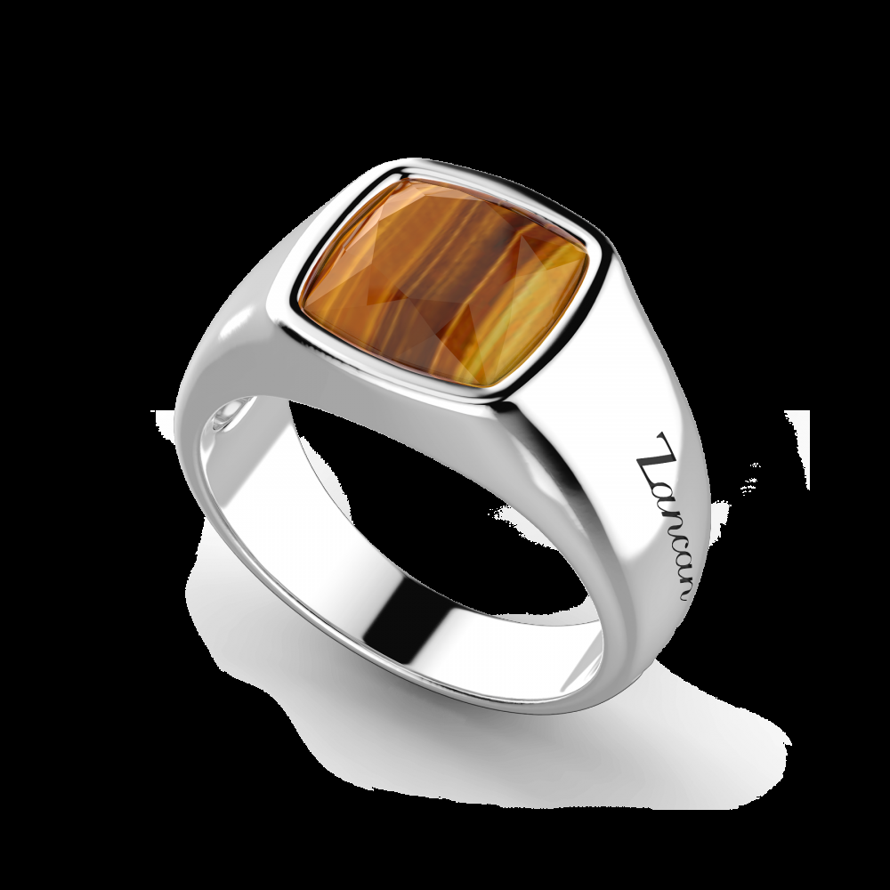 Zancan Anello in argento con occhio di tigre Shopping Online