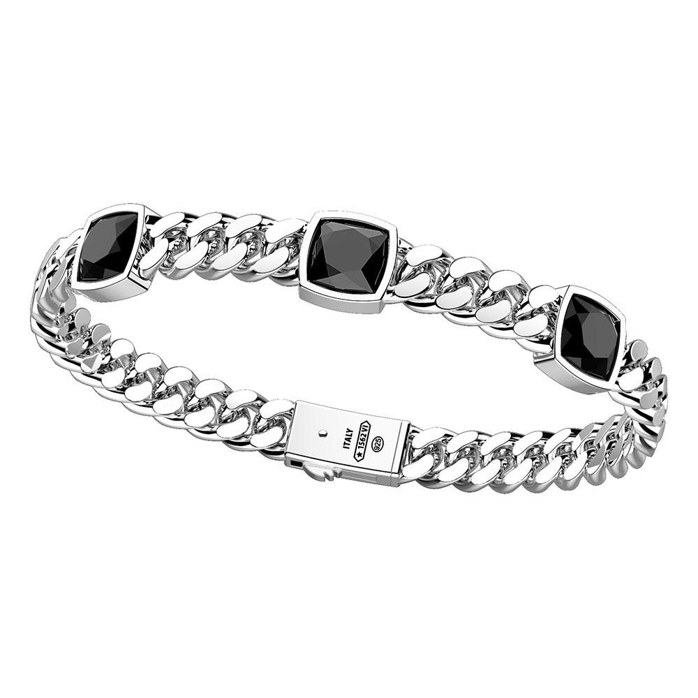 Zancan Bracciale Zancan in argento con tre pietre onice Affare Del Giorno