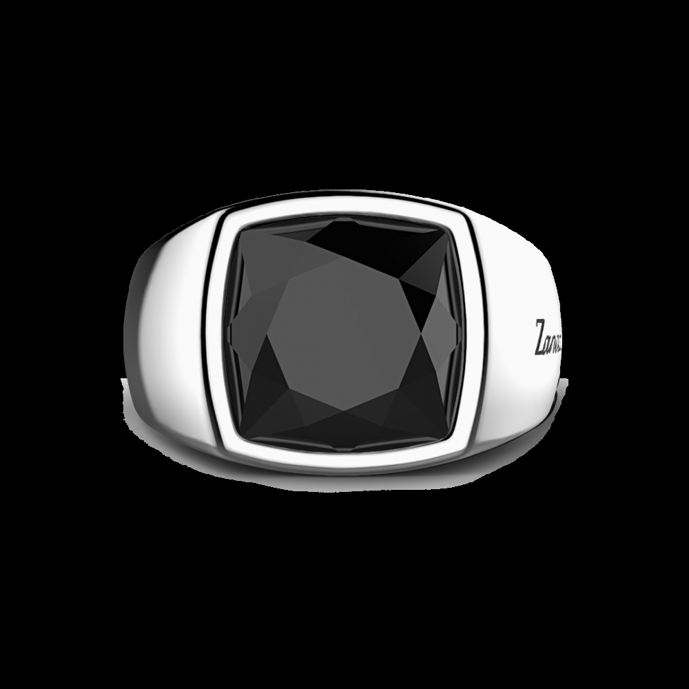 Zancan Anello in argento con grande onice naturale Novità