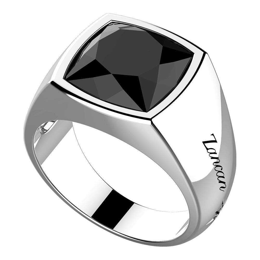 Zancan Anello in argento con grande onice naturale Novità