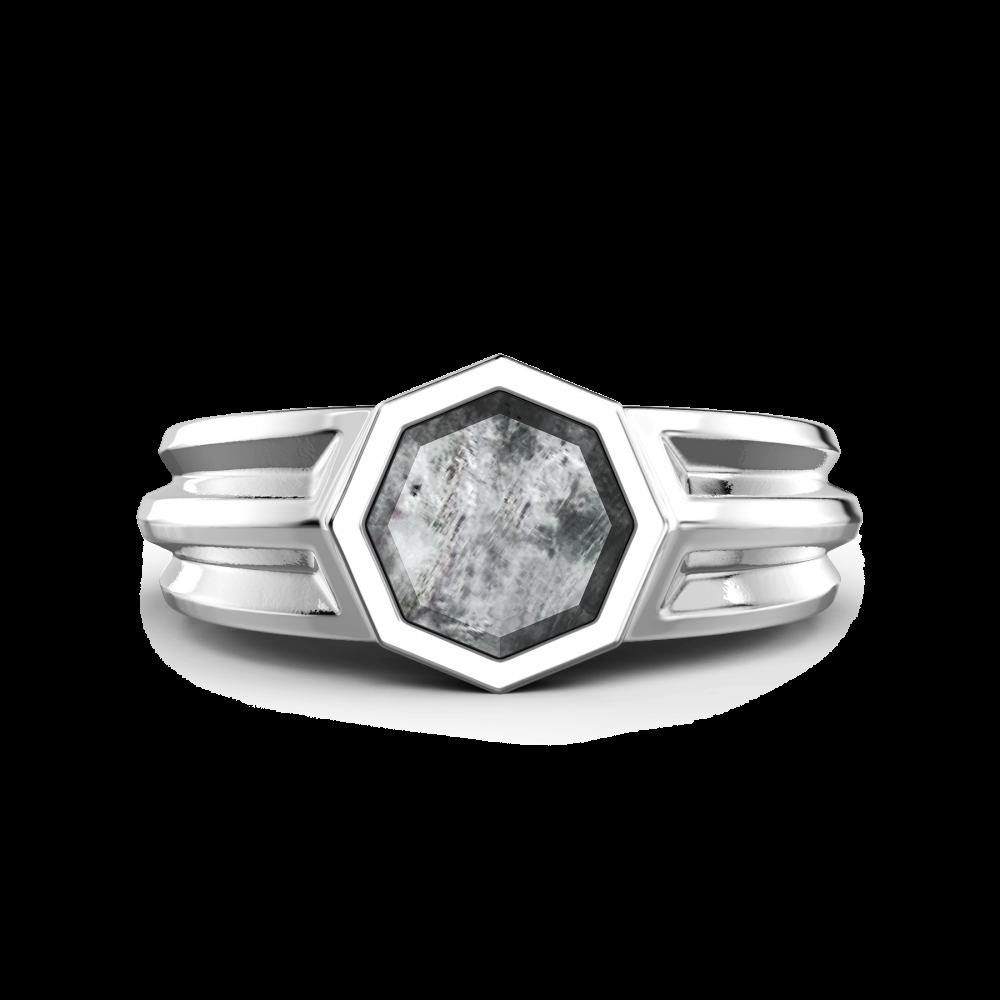 Zancan Anello chevalier Zancan in argento con madreperla Presa