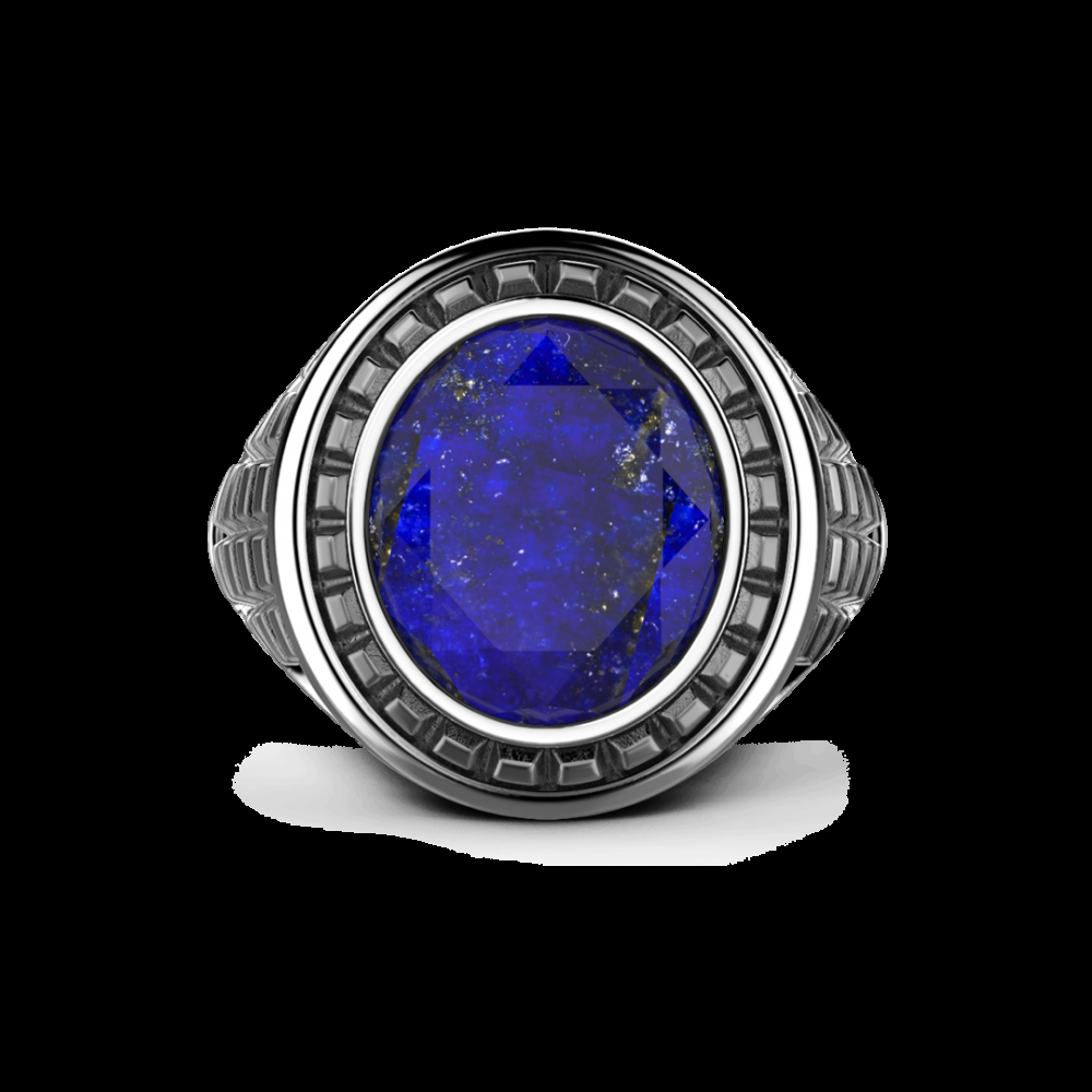 Zancan Anello Zancan in argento con pietra blu Economico