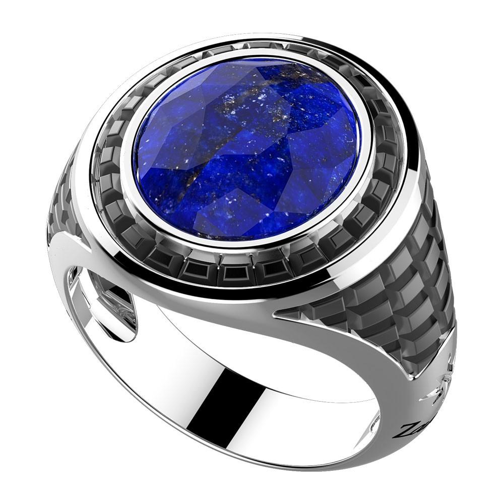 Zancan Anello Zancan in argento con pietra blu Economico
