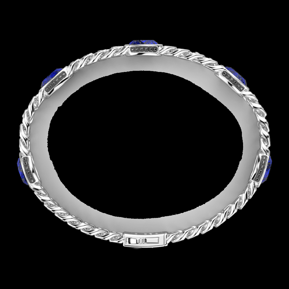 Zancan Bracciale a grumetta Zancan in argento con pietre blu Saldi