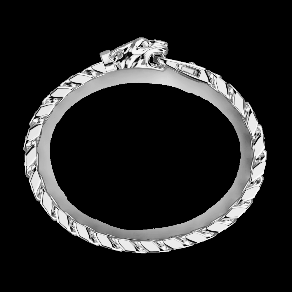 Zancan Bracciale a grumetta Zancan in argento con chiusura a testa di pantera Hotsell