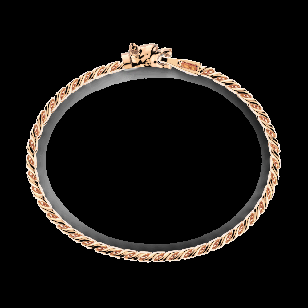 Zancan Bracciale a grumetta Zancan in argento con chiusura a testa di pitbull Vendite Flash