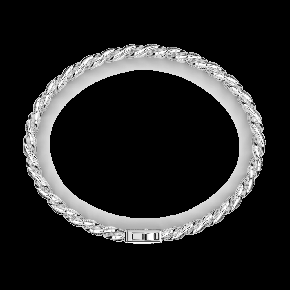 Zancan Bracciale grumetta Zancan in argento con finitura striata in colore nero Italia