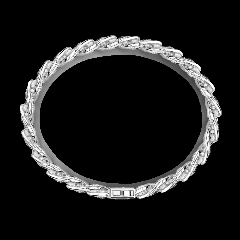 Zancan Bracciale a grumetta Zancan in argento con finitura striata Spedizione Gratuita