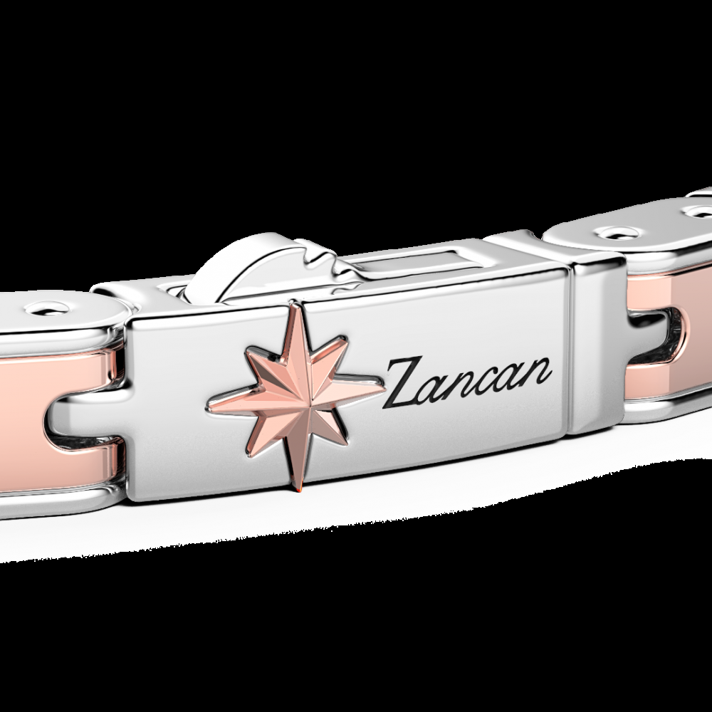 Zancan Bracciale da uomo Zancan in argento e oro rosa Affare Del Giorno