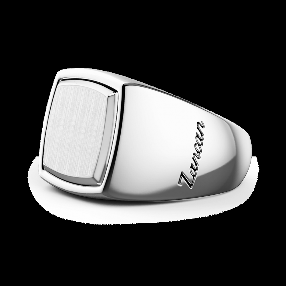 Zancan Anello chavlier Zancan in argento esagonale Vendita Economica