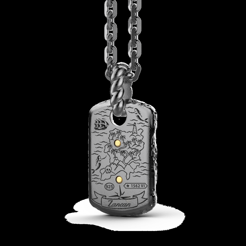 Zancan Collana Zancan in argento brunito con sommozzatore Negozi Online