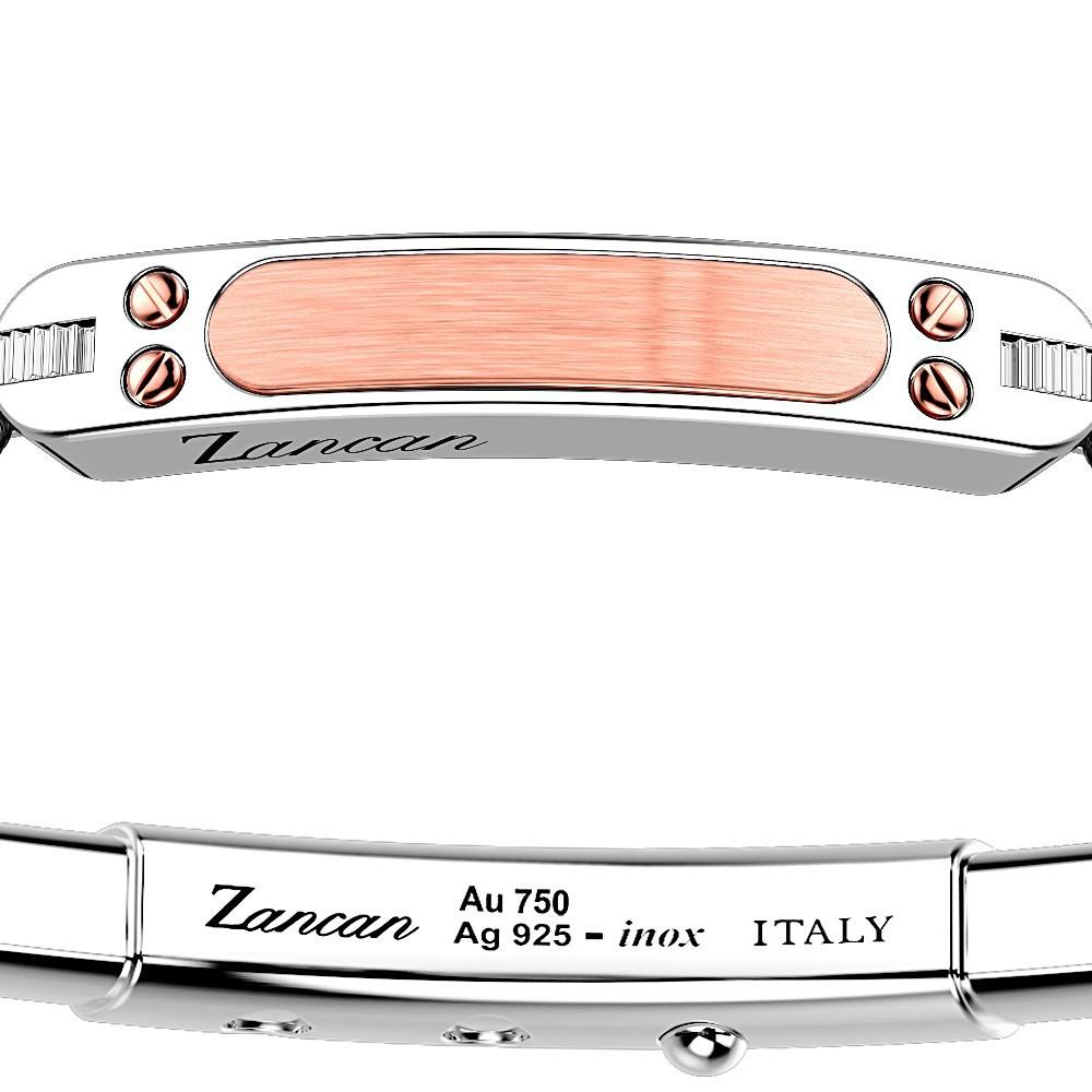 Zancan Bracciale Zancan in argento con inserti in oro 18k e kevlar Convenienza