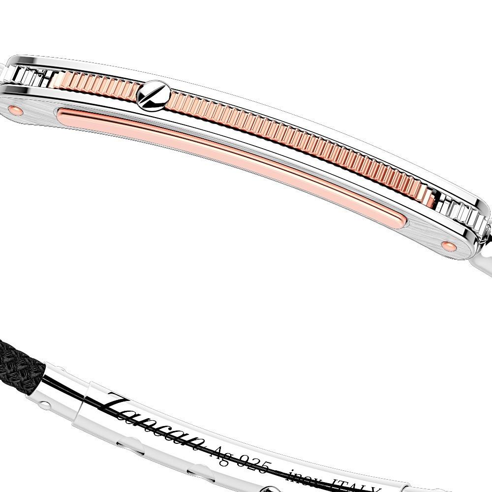 Zancan Bracciale Zancan in argento con inserti in oro 18k e kevlar Hotsell