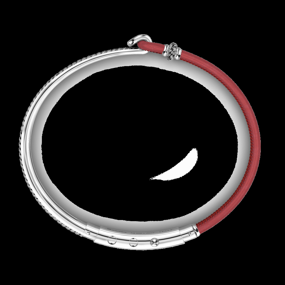 Zancan Bracciale Zancan in argento e pelle naturale Promozione