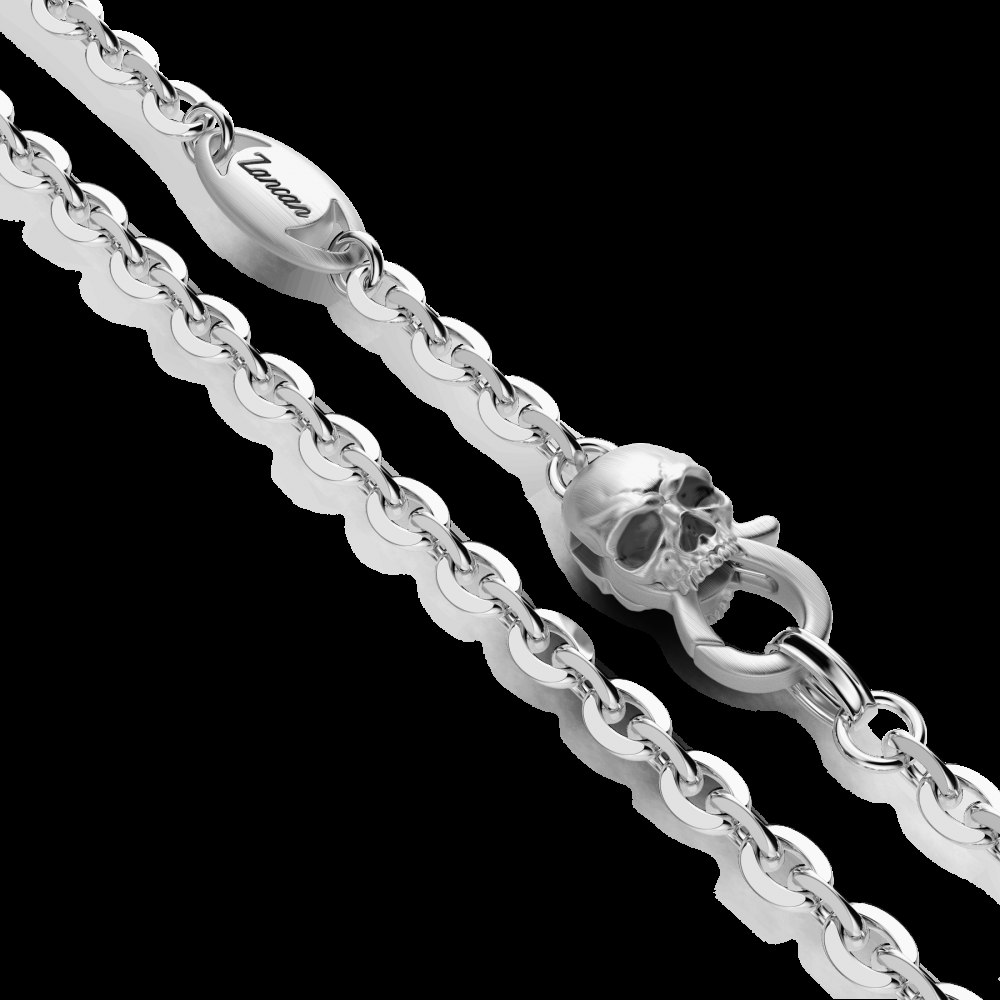 Zancan Collana Zancan in argento con pendente a teschio con coppola Nuova