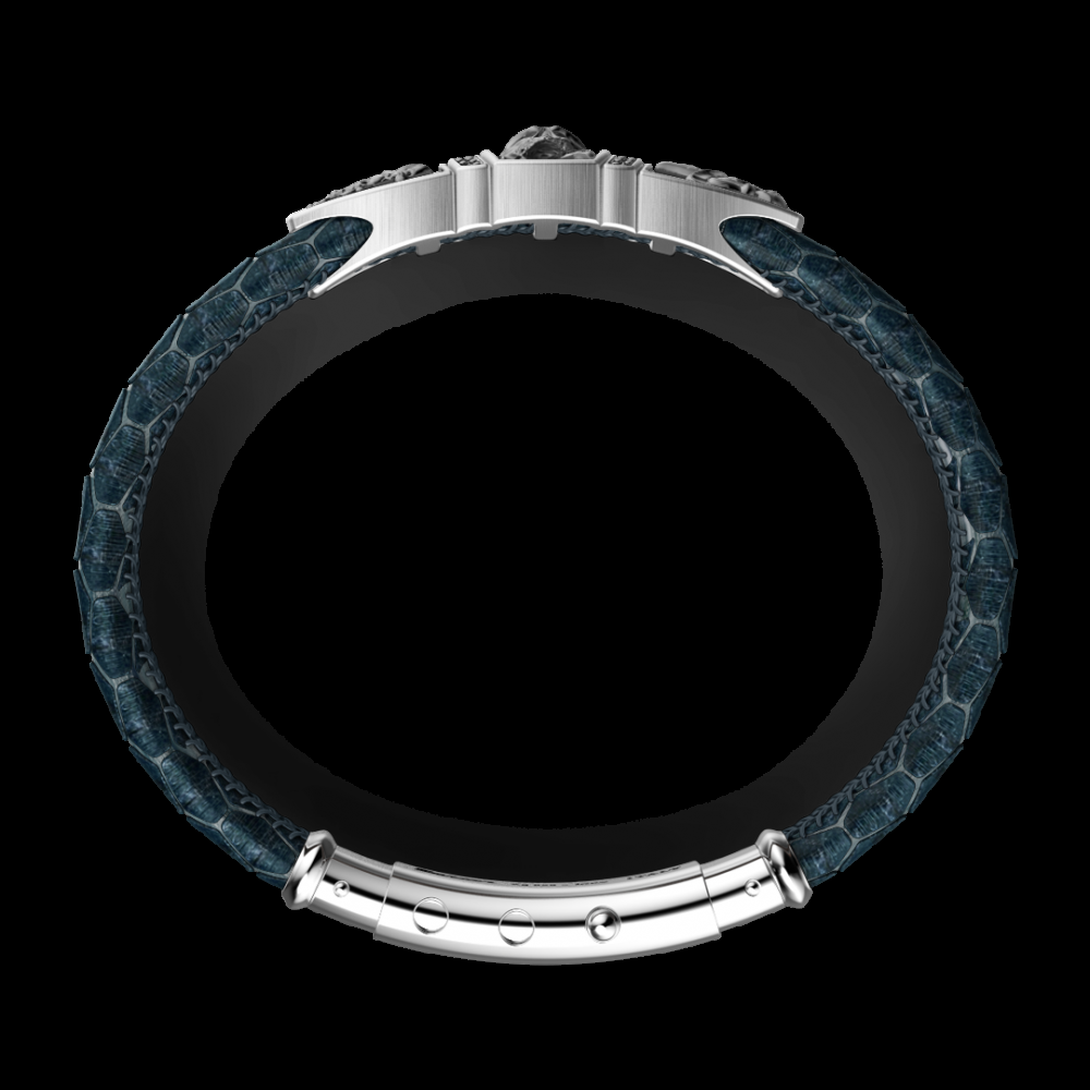 Zancan Bracciale Zancan in pelle con targa e teschio Acquista Ora