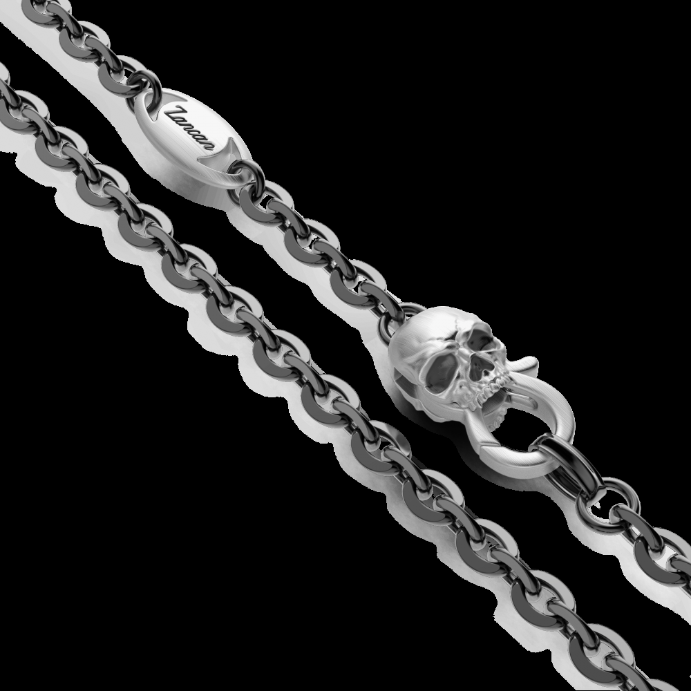 Zancan Collana Zancan in argento con pendente a teschio joker Shopping Online