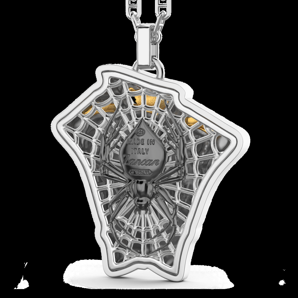 Zancan Collana Zancan in argento con pendente a carte da gioco Affare Del Giorno
