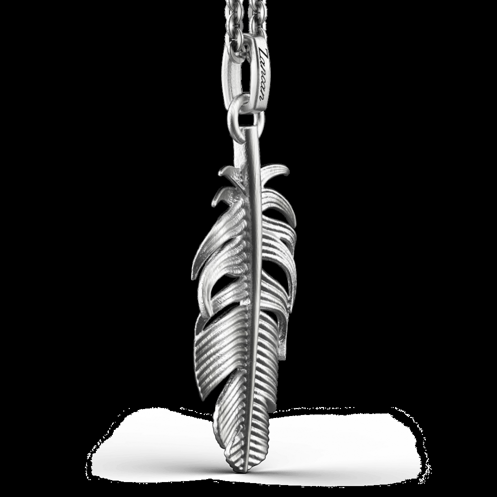 Zancan Collana Zancan in argento con pendente a piuma Sconto