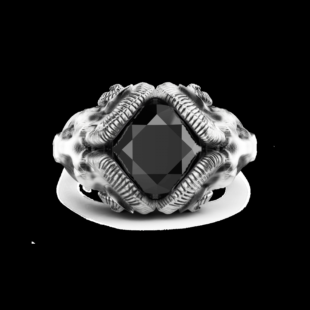 Zancan Anello Zancan con arieti ed onice in argento Saldi Di Fabbrica