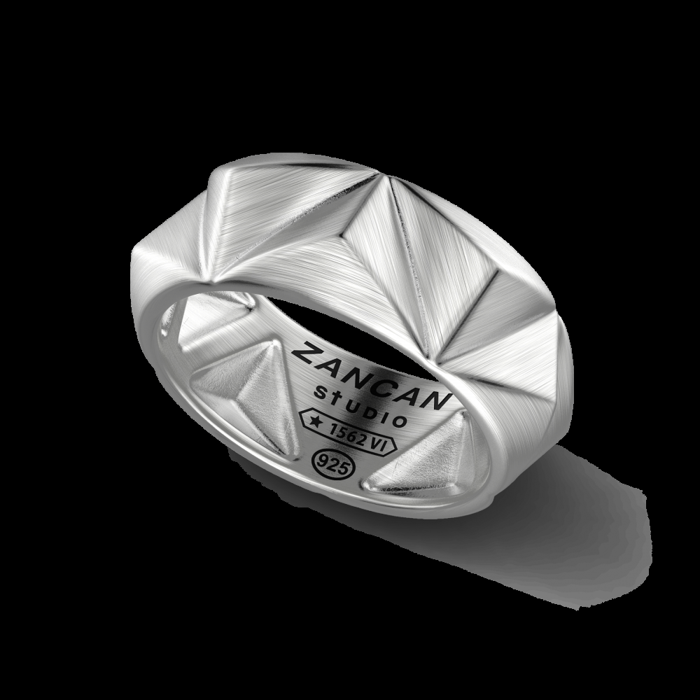 Zancan Anello Zancan Studio in argento Spedizione Gratuita