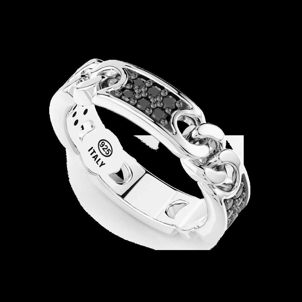 Zancan Anello Zancan in argento con groumette e pietre naturali Shopping Online