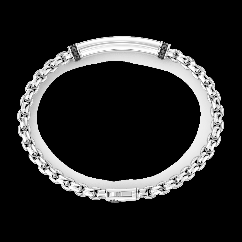 Zancan Bracciale Zancan in argento con targa centrale Affare Del Giorno