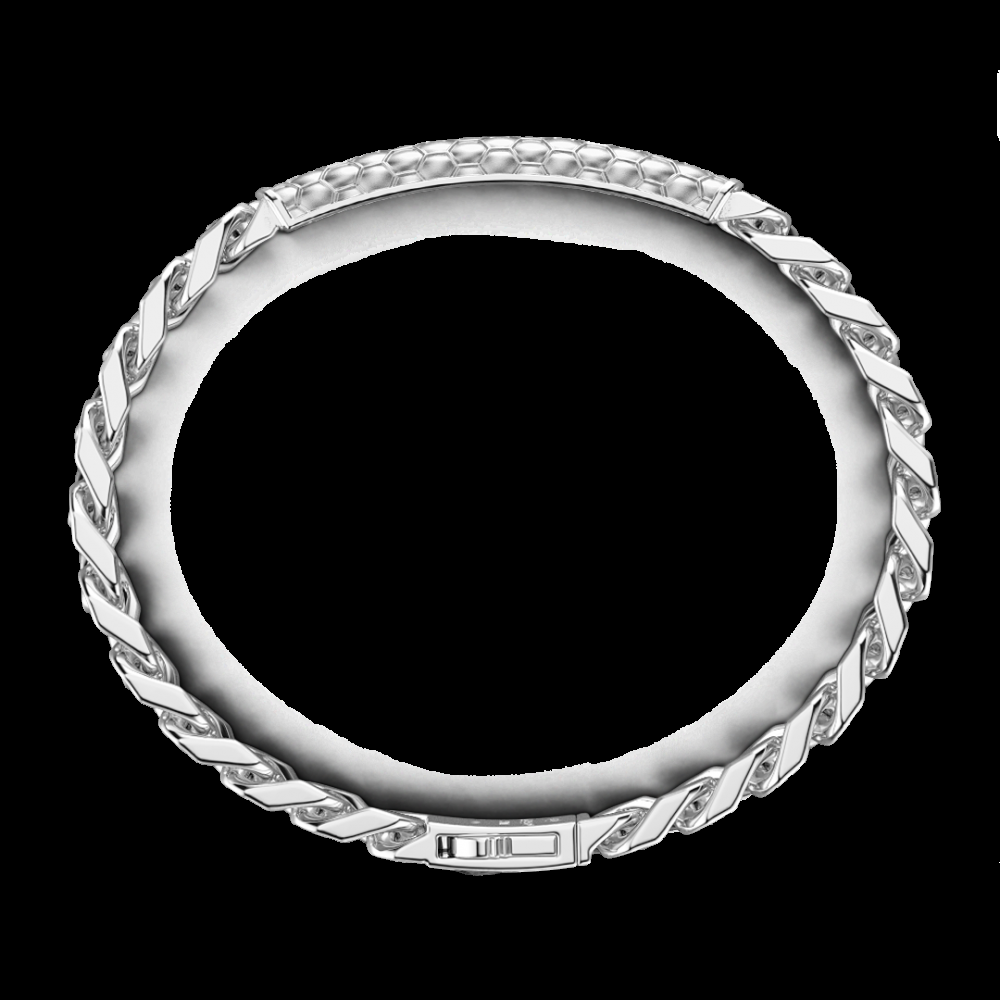 Zancan Bracciale Zancan in argento con targa centrale Sottocosto