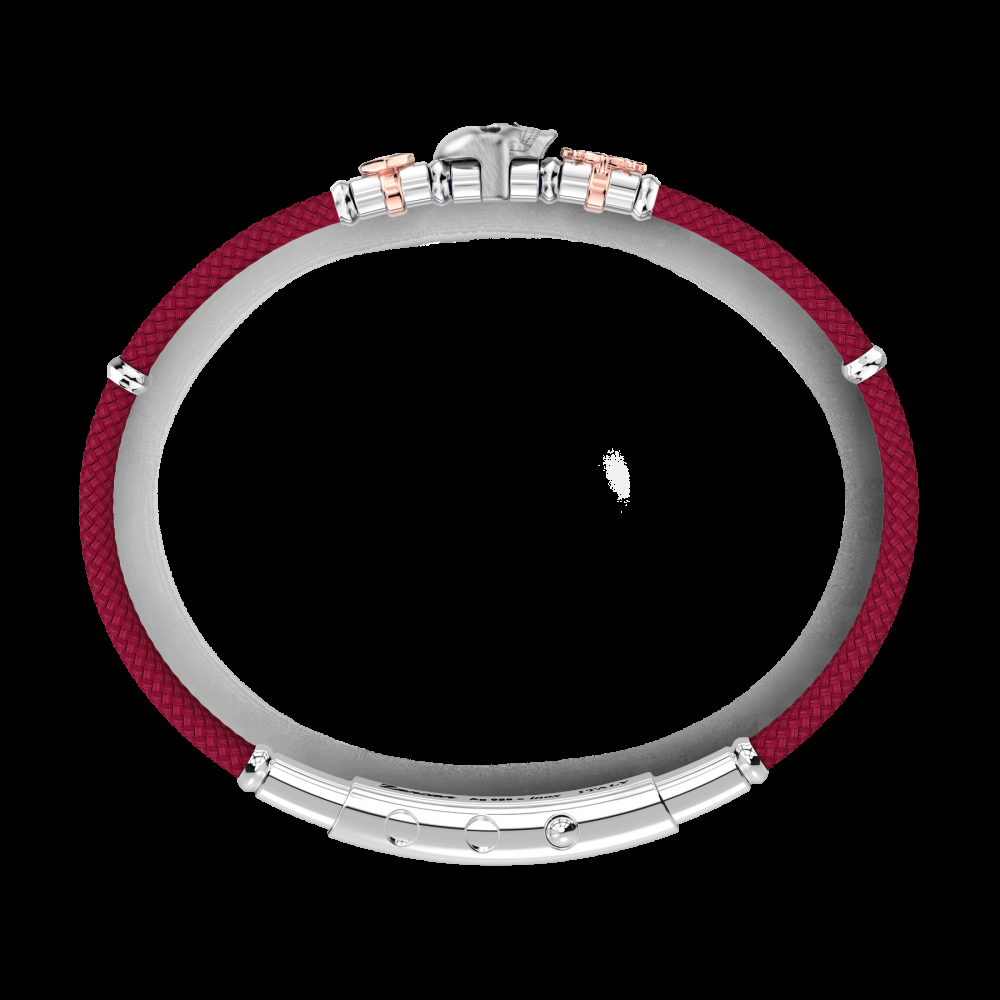 Zancan Bracciale Zancan in kevlar con teschio ed elementi nautici Latest fashion