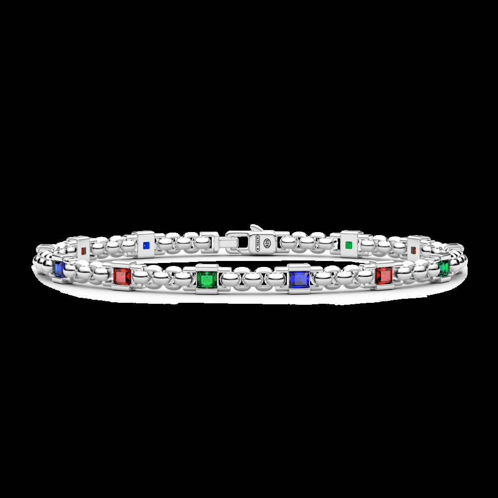 Zancan Bracciale Zancan in argento con pietre naturali In vendita