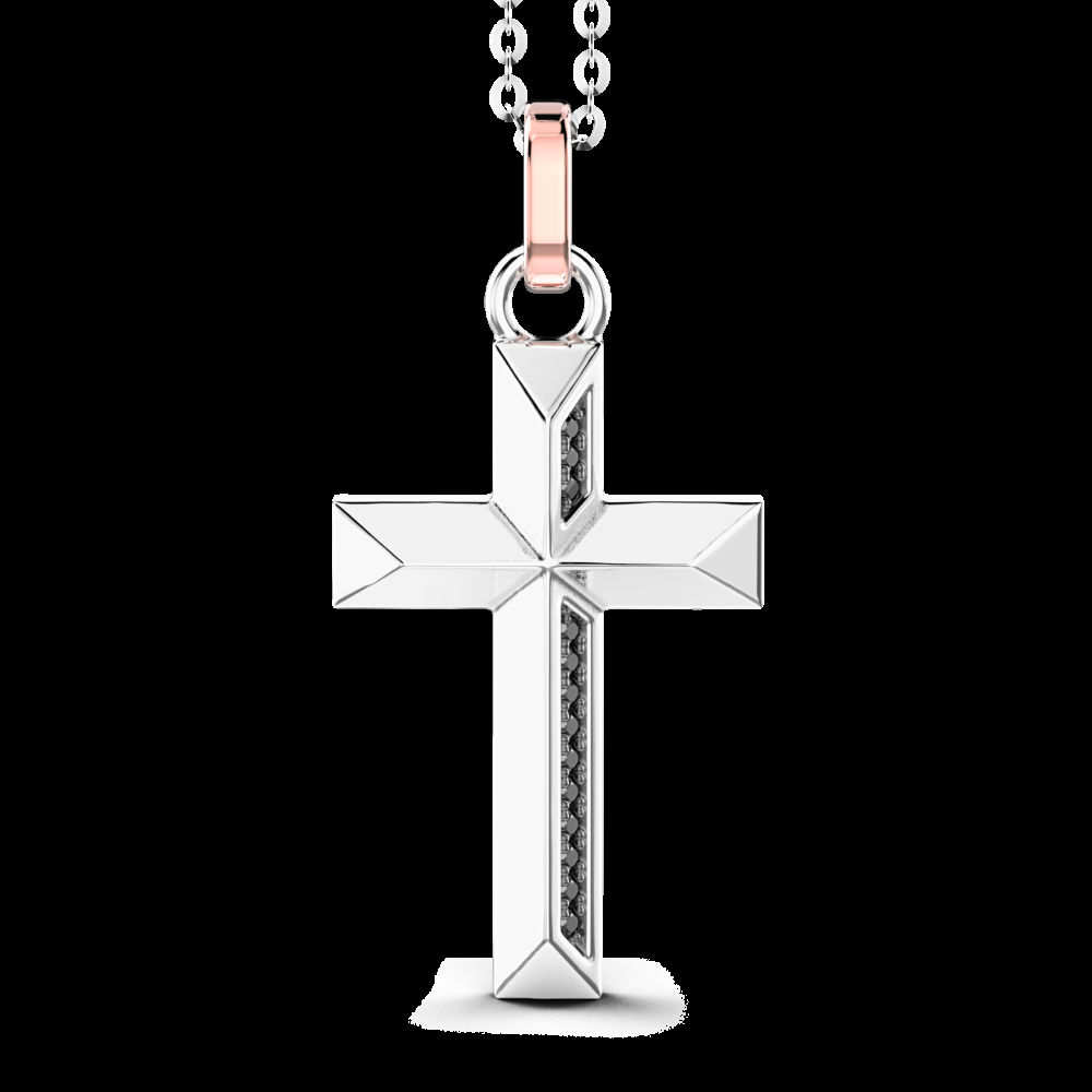 Zancan Collana Zancan in oro con pendente a croce e diamanti Negozio online di fabbrica