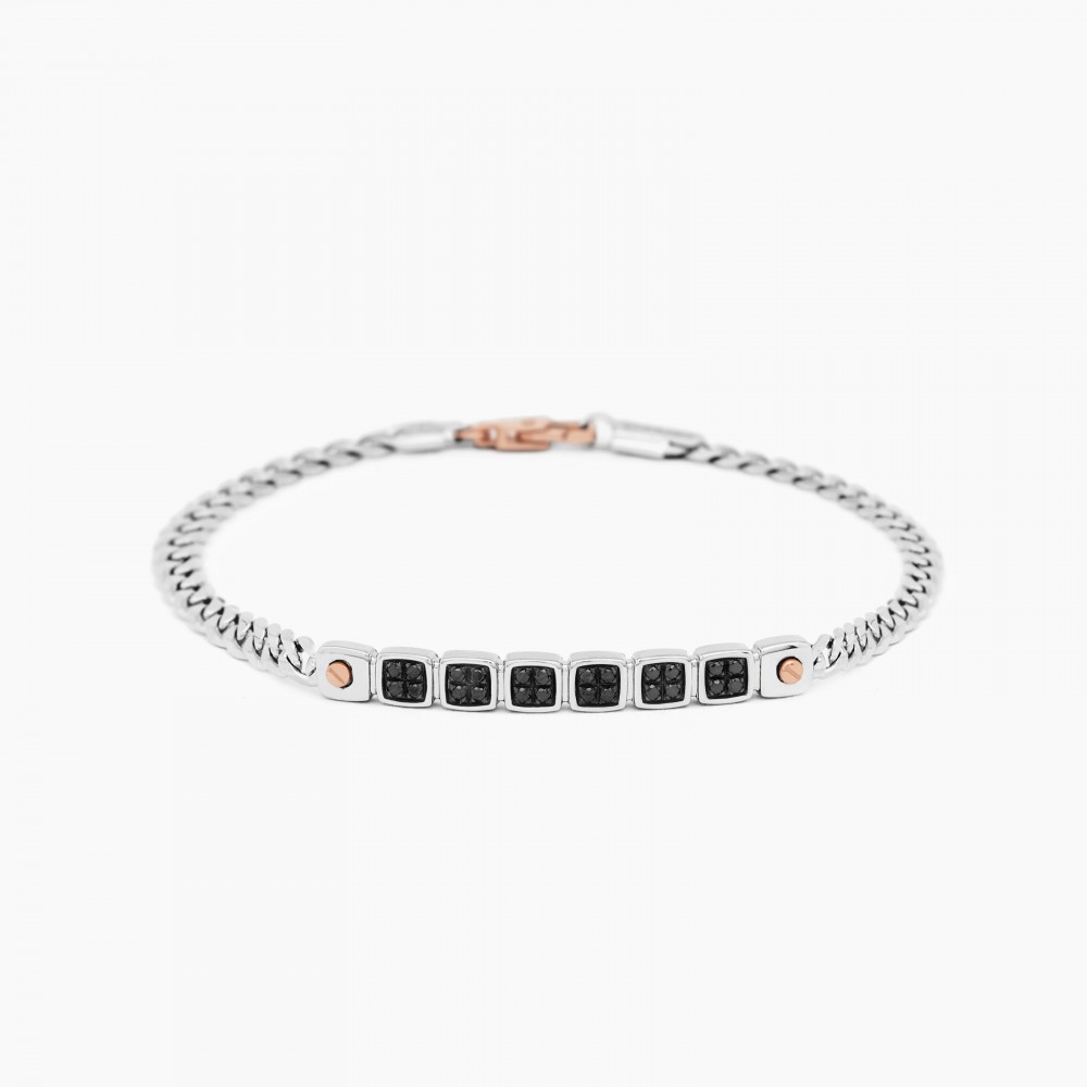 Zancan Bracciale Zancan in oro bianco con diamanti Fornitura limitata