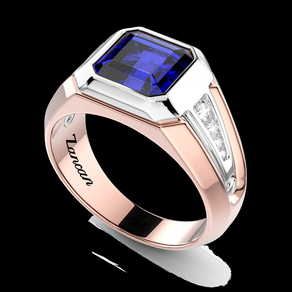 Zancan Anello Zancan in oro 18kt con zaffiro blu Smaltimento dello stoccaggio